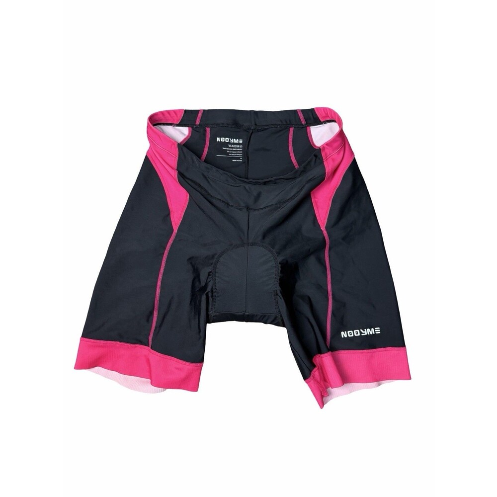 Nooyme Cycling Shorts Womens XL  Black Pink Select Series Padded Bike